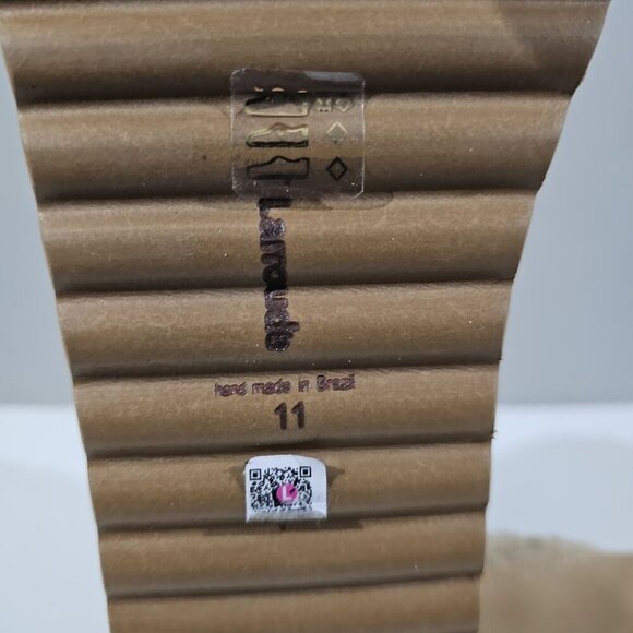 NEW Larroude Vail Ankle Bootie Womens 11 Tan Leather Waterproof Shearling Winter - Picture 12 of 13